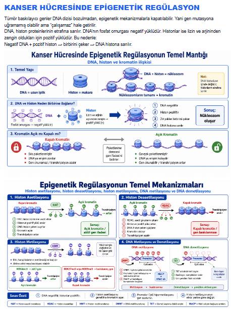 Kanser hücresinde epigenetik regülasyon konu görseli